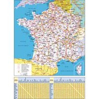 Lot de 10 Calendrier annuel vertical fr arc en ciel par 10 - 43x55cm - Image 2