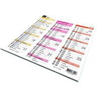 Lot de 10 Calendrier origami 13 fr arc en ciel par 10 - 26x13cm - Image 3