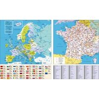 Lot de 10 Calendrier annuel horizontal fr arc en ciel par 10 - 65x43cm - Image 2