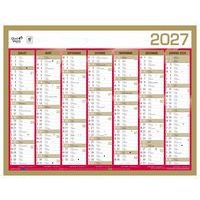 Lot de 10 Calendrier banque fr or par 10 - 43x33,5cm - Image 2