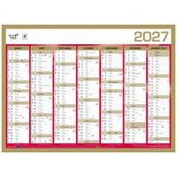 Lot de 10 Calendrier banque fr or par 10 - 55x40,5cm - Image 2