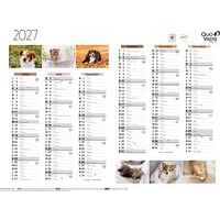 Lot de 10 Calendrier 2025 FANTAISIE 55X40,5 animaux par 10 - Image 2