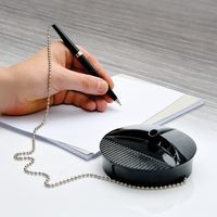 Stylo bille sur socle bleu - Image 4