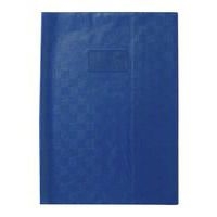 Protège-cahier grain madras 22/100ème 17x22 cm bleu (lot de 20) - Image principale