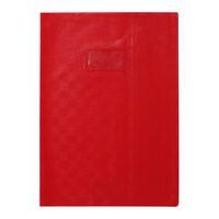 Protège-cahier+ Marque-page Grain Madras 22/100e A4 rouge (lot de 10) - Image principale