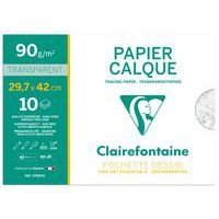 Pochette papier à dessin calque supérieur A3 10 feuilles 90g - Image principale