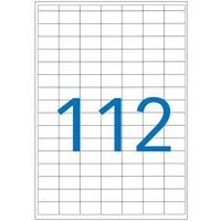 Etui A5 de 1792 étiquettes blanches multi-usages 12 x 18,3mm - Image 2