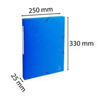 Boite de classement exabox carte lustrée dos 25 mm bleu - Image 5