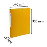 Boite de classement exabox carte lustrée dos 25 mm jaune - Image 5