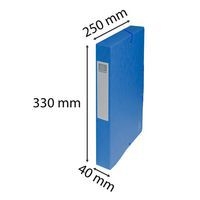 Boite de classement exabox carte lustrée dos 40 mm bleu - Image 4