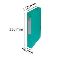 Boite de classement exabox carte lustrée dos 40 mm vert - Image 4