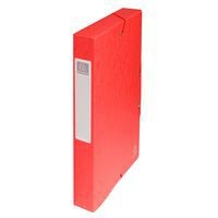 Boite de classement exabox carte lustrée dos 40 mm rouge - Image principale