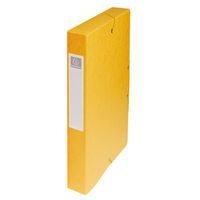 Boite de classement exabox carte lustrée dos 40 mm jaune - Image principale