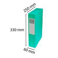 Boite de classement exabox carte lustrée dos 60 mm vert - Image 4