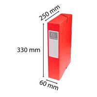 Boite de classement exabox carte lustrée dos 60 mm rouge - Image 3