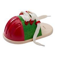 Grande chaussure à lacer en bois taille réelle - Image 2