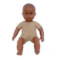 Poupon africain corps souple sans cheveux 50 cm - Image principale