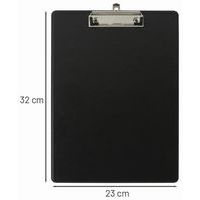 Lot de 10 Porte-bloc avec pochette - Format 23x32cm pour A4-Noir - Image 2