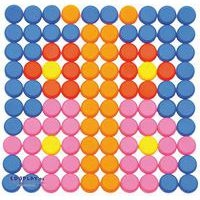 Boîte 1000 boutons à clipser couleurs ass + 10 plateaux - Image 2