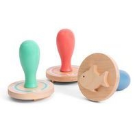 Lot de 3 tampons de sable en bois - Image 3