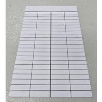 Fiche bibliothèque blanche 4 colonnes (100 pièces) - Image principale