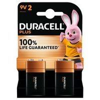 Lot de 2 Duracell Plus 100% 9V - 2 unités - Image principale