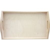 Plateau rectangulaire en bois à décorer 395 x 240 x 25 mm - Image 2
