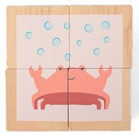 Puzzle de 4 cubes en bois - Image 8