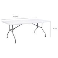 Table pliante 152 X 76 cm PHD Blanc - Image 3