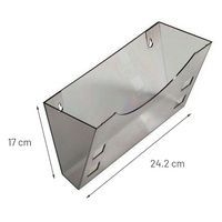 Support mural pour porte-brochures Helit - A4 et A5/A6 - Transparent - Image 2