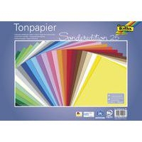 Paquet 25 feuilles papier à dessin teinté 35 x 50cm coul ass - Image principale