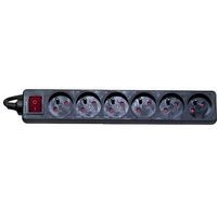 Multiprise 6 prises avec interrupteur noire - 4,0 m - Image 4
