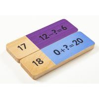 Dominos additions et soustractions en bois 40 pièces - Image 2