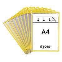 Lot de 10 Pochettes à pivot Tarifold - Housse unique - A4 - Jaune - Image 3