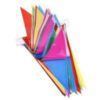 Guirlande 20 fanions plastique 20 x 30 cm multicolore 10 m - Image 2