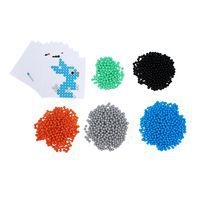 Pack aquaperles Aqua'nimals 1500 pièces 5x5 mm 5 couleurs assorties +10 modèles - Image 4