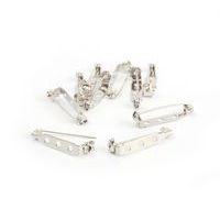 Broche argentée à décorer 27 mm (lot de 10) - Image 2