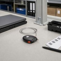 Cadenas à code avec câble acier rétractable 1,8m - Image 2