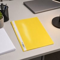 Lot de 25 chemises de présentation à lamelles PP standard A4 Jaune - Image 3