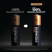 Pile alcaline 9V x1 DURACELL 100%plus - Image 2