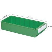 Bac-Tiroir Lxlxh=400X183X81mm Vert 4,5 L - Image 2