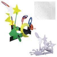 Lot de 5 sculptures carton - swing - Image principale