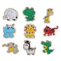 Pack d'aimants Animaux en bois à colorier - 9 pcs - Image 3