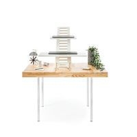 Station de travail assis/debout Harry Blanc laqué - Makiba - Image 3