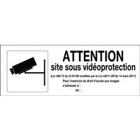 Panneau surveillance vidéo - attention vidéoprotection - Image principale