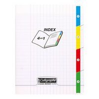 Calligraphe 4 index Cahier piqué incolore 17x22cm 140p séyès 90g - Lot de 5 - Image principale