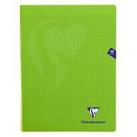 Mimesys cahier piqué polypro 24x32cm 48p séyès Vert - Lot de 10 - Image principale