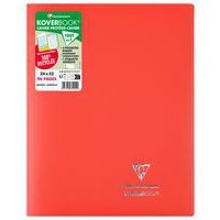 Koverbook piqué polypro opaque Rouge 24x32cm 96p séyès - Lot de 10 - Image principale
