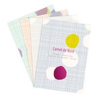 Carnet de bord assortiment "Fantaisie" Int'l piqué 14,8x21cm 40p - Lot de 10 - Image principale