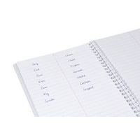 Koverbook carnet vocabulaire spiralé 11x17cm 100p Ligné marge centrale - Lot de 10 - Image 4